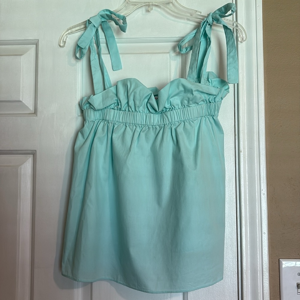 Buddy ❤️ Basics tank top tie shoulder ruffles